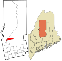 Piscataquis County Maine opgenomen en niet opgenomen gebieden Beaver Cove gemarkeerd.svg