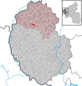 Poziția ortsgemeinde Pittenbach pe harta districtului Eifelkreis Bitburg-Prüm