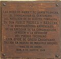 * Nomination: Plaque in the Cathedral of Tucumán in homage to Pablo Padilla y Barcena, founder of the diocese of that province, San Miguel de Tucumán, Argentina --Ezarate 17:59, 6 August 2023 (UTC) * * Review needed