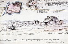 Plan of Ghuznee by Lt. Thomas Gaisford, Bombay Artillery