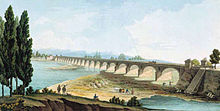 Anonimo, Il ponte sul Taro, early 19th-century, Parma, Museo Glauco Lombardi Ponte sul Taro.jpg