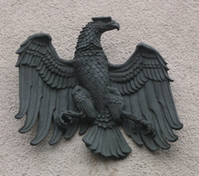 Adler des Freistaates an einem 1926 errichteten Polizeidienstgebäude in Buer