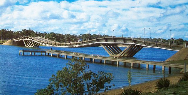 Puente Leonel Viera über den Arroyo Maldonado bei El Tesoro/La Barra