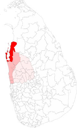 Location of Puttalam