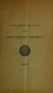 Thumbnail for File:Quinquennial catalogue of the trustees, officers and graduates, and of students not graduates of the Saint Lawrence university, 1856-1890 (IA quinquennialcata00stla).pdf