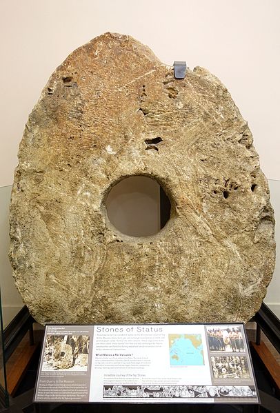 File:Rai (status stone), Yap, quarried 1904 on Palau - National Museum of Natural History, United States - DSC00363.jpg