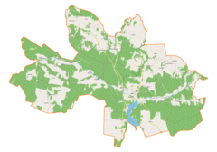 Mapa lokalizacyjna gminy Raków