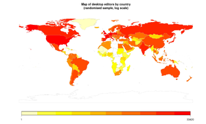 Fig. 2: desktop editors, per country