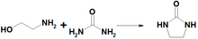 Reaction of ethanolamine with urea.png