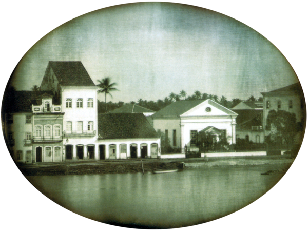 A Capela Anglicana do Recife (1838-1946) em fotografia do estadunidense Charles Fredricks, 1851.