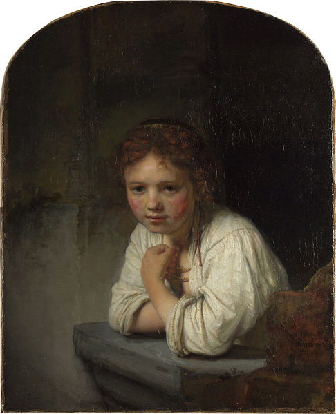 File:Rembrandt Harmensz van Rijn - Girl at a Window - Google Art Project.jpg