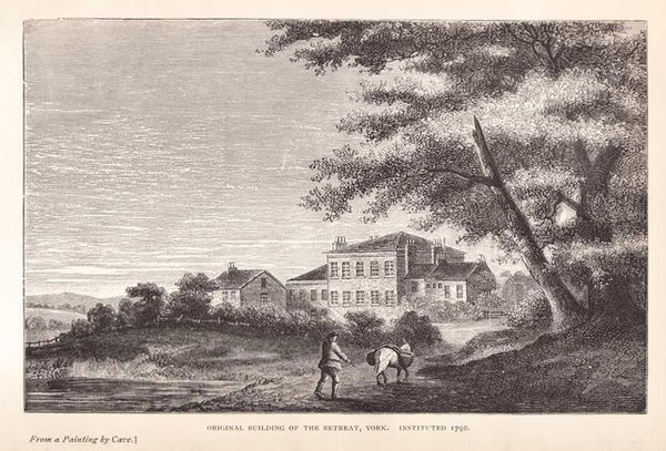The York Retreat (c. 1796) was built by William Tuke, a pioneer of moral treatment for the mentally ill.