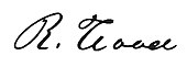 signature de Reuben Wood