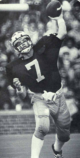 Rick Leach, who played quarterback for Michigan from 1975 through 1978.