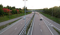Riksväg 55 bij Uppsala