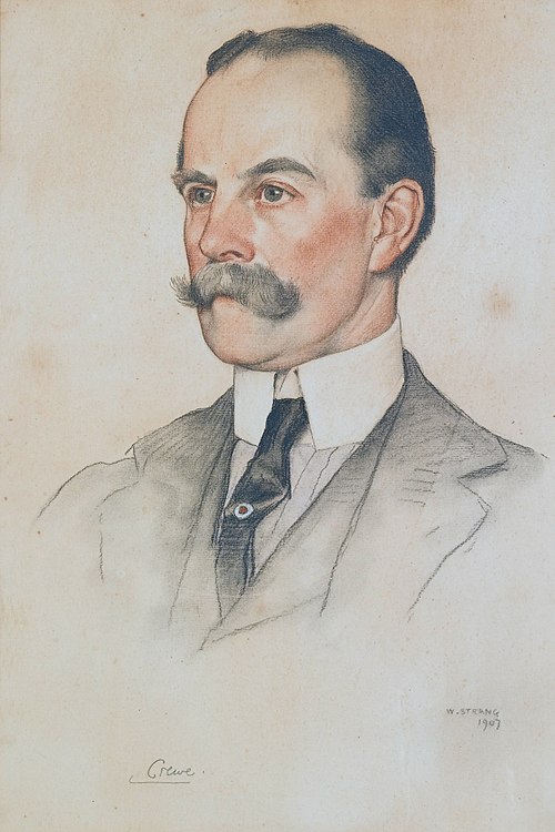 Robert Offley Ashburton Milnes, 1st Marquess of Crewe, by William Strang, 1907