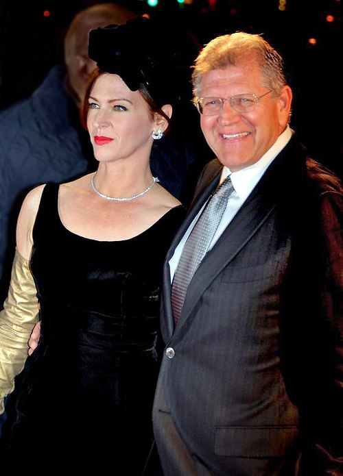 Zemeckis with wife Leslie Harter, at the French premiere of Flight, January 2013