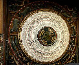 Marienkirche, detail astronomisch uurwerk