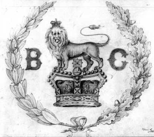 Moody designed the first Coat of arms of British Columbia
