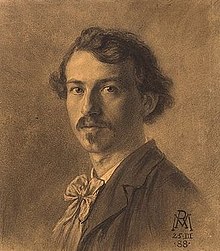 Rudolf Munger. Rudolf Muenger self-portrait 1888-03-15.jpg