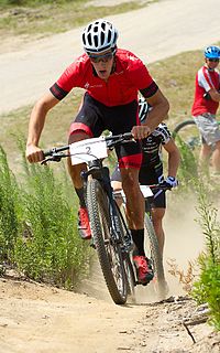 Sam Gaze Mountain bike racer