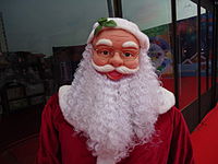 Santa Claus statue in Kerala, India