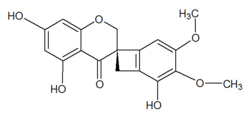 Scillavone A'nın kimyasal yapısı