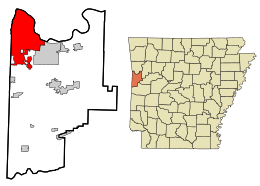 Fort Smith - Mapa