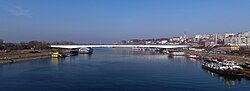 Thumbnail for File:Serbia, Belgrade, Branko's bridge panorama 20111127.jpg