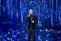 English: Sergej Ćetković from Montenegro performing his song in the first dress rehearsal for the first semi final of the Eurovision Song Contest 2014. Svenska: Sergej Ćetković från Montenegro framför sin låt i det första genrepet av den första semifinalen i Eurovision Song Contest 2014.