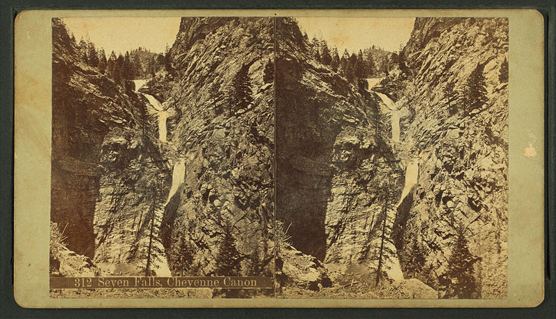 File:Seven Falls, Cheyenne Canon, by Weitfle, Charles, 1836-1921.jpg