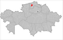 Distretto di Šal Aqyn – Localizzazione