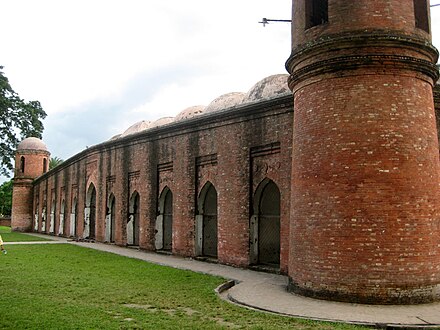 hat Gombuj Mosque (Sixty Dome Mosque) in Bagerhat Mosque City