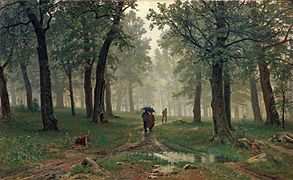 Pioggia in una foresta di querce (1891)