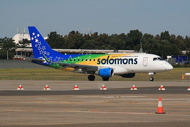 Solomon Airlines Embraer E-170 on wet-lease during 2007