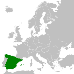 西班牙國在1975年的領土