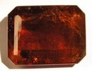 A facet cut spessartine (garnet) from a quarry at Birkeland in Iveland.