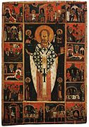 Святой Николай Чудотворец с житием. XIV век