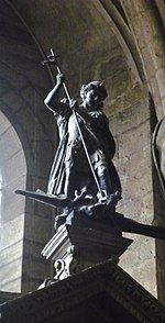 St George slays the dragon, Durham Cathedral. Courtesy of the Chapter of Durham Cathedral & Marion Whyte.