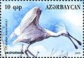 На почтовой марке Азербайджана