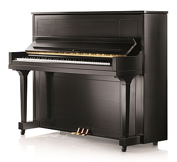 Upright piano made in the United States
