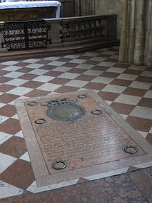 Verschlussplatte der Savoyer-Gruft in der Kreuzkapelle im Wiener Stephansdom (1729)