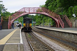 Stocksfield railway station Railway station in Northumberland on the Tyne Valley Line