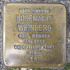 Stumbling block for Rosemarie Weinberg