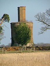 The Bourbon Tower prior to restoration Stowe Bourbon Tower.jpg