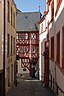 Eine Straße im Ortsteil Bernkastel von Bernkastel-Kues an der Mosel.