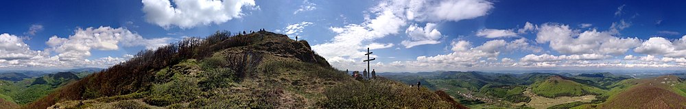 Panoramatická fotografia z vrcholu Strážova