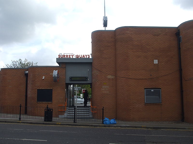 File:Surrey Quays stn west entrance2 April2010.jpg