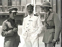 T.E. Lawrence; D.G. Hogarth; Lt. Col. Dawnay.jpg