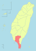 Lokasi Pingtung County, Taiwan